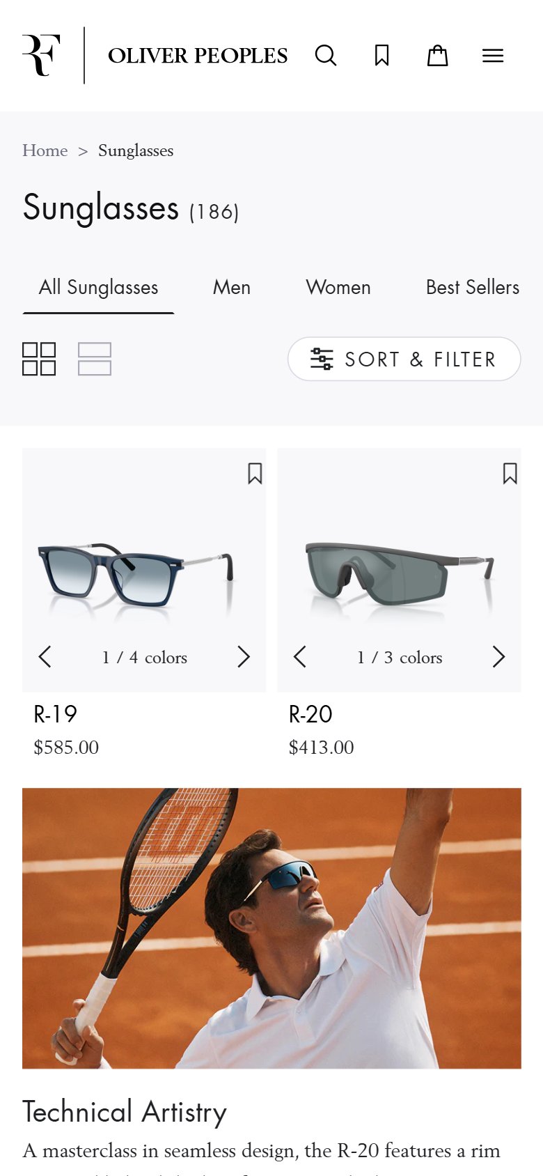 Oliver Peoples — Mobile